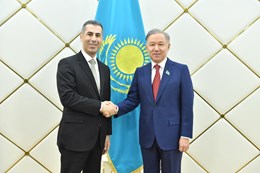 13.05.2019 The Chairman of the Mazhilis Nurlan Nigmatulin received the Ambassador Extraordinary and Plenipotentiary of the Lebanese Republic to Kazakhstan Giscard El Khoury
