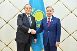 28.05.2019 The Mazhilis Chairman Nurlan Nigmatulin welcomed Milan Kollar, Ambassador Extraordinary and Plenipotentiary of the Slovak Republic to the Republic of Kazakhstan
