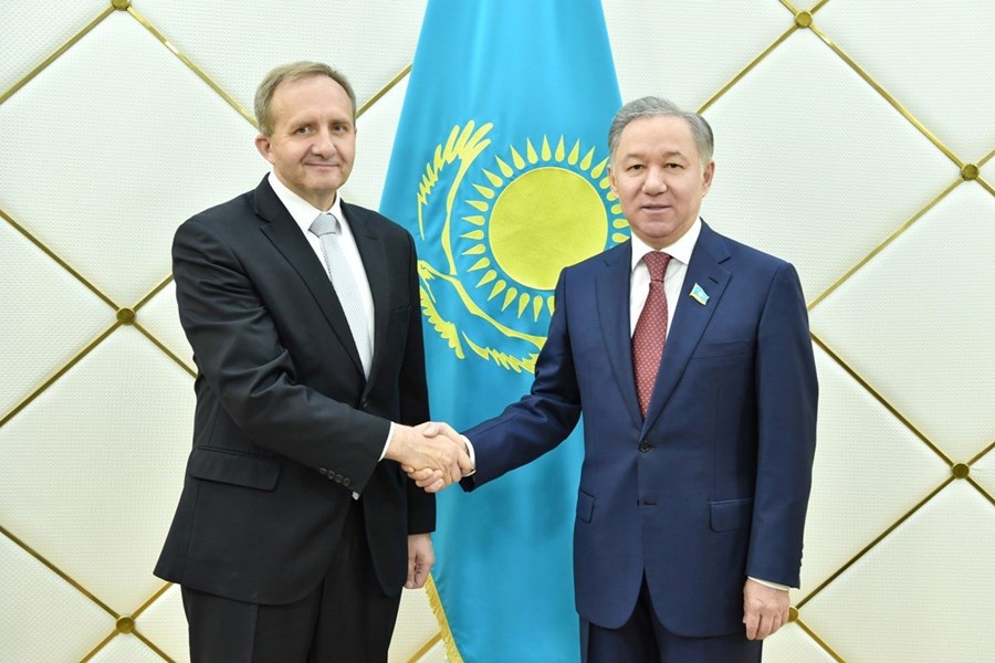 03.06.2019 Chairman of the Chamber Nurlan Nigmatulin received Ambassador Extraordinary and Plenipotentiary of the Czech Republic to Kazakhstan Rudolf Hykl

