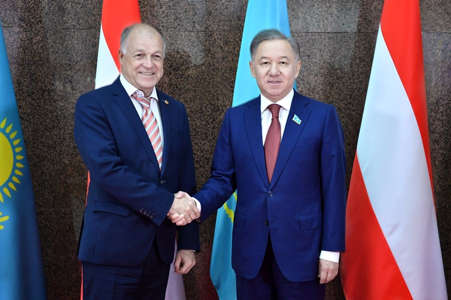 27.06.2019 Chairman of the Chamber Nurlan Nigmatulin met with Austrian Federal Council President Ingo Appé 
