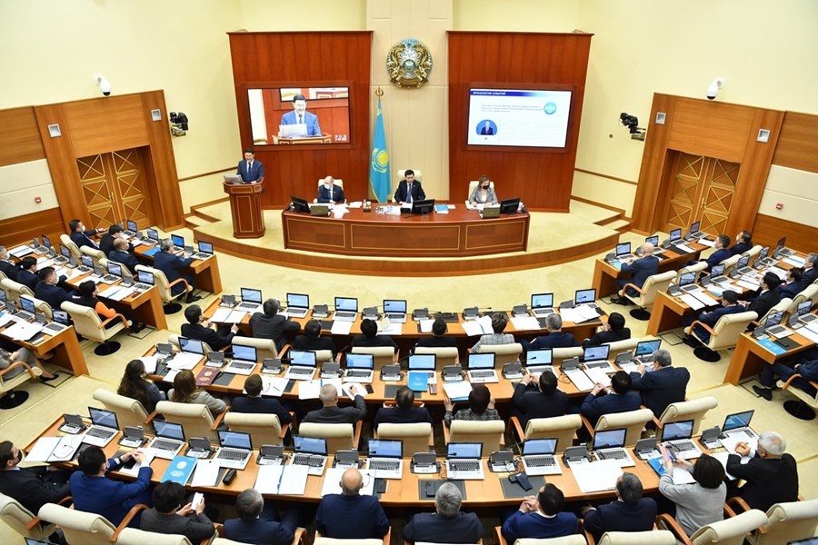 14.03.2022 The response of the Prosecutor General of the Republic of Kazakhstan to the deputy request of the deputy group "Zhana Kazakhstan" on the investigation of the January events was announced in the Mazhilis