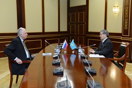 Meeting of the deputy K.Sultanov with the Ambassador extraordinary and plenipotentiary of Slovakia in Kazakhstan P.Uza